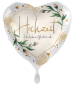 Preview: Folienballon - Hochzeit, Herzlichen Glückwunsch - ø 43cm